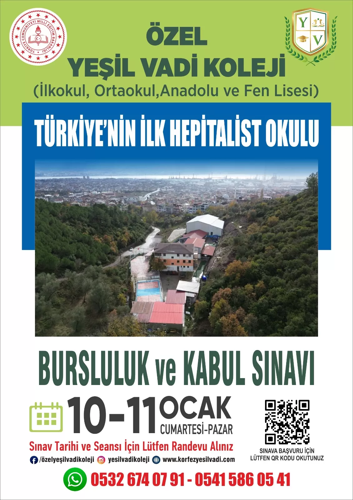 YEŞİL VADİ KOLEJİ BURSLULUK SINAV TARİHİ AÇIKLANDI